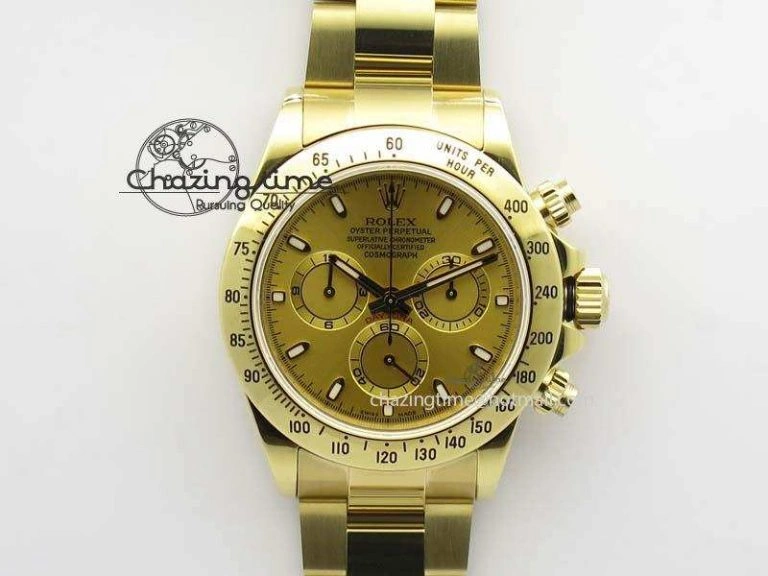 Sophisticated Daytona 116523 YG JF Best Edition Gold Dial On YG Bracelet A 3819
