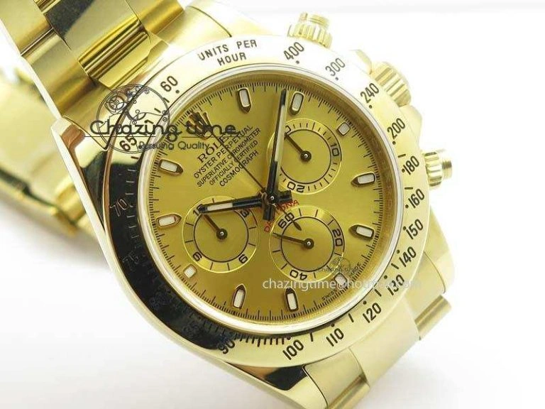 Sophisticated Daytona 116523 YG JF Best Edition Gold Dial On YG Bracelet A 3819