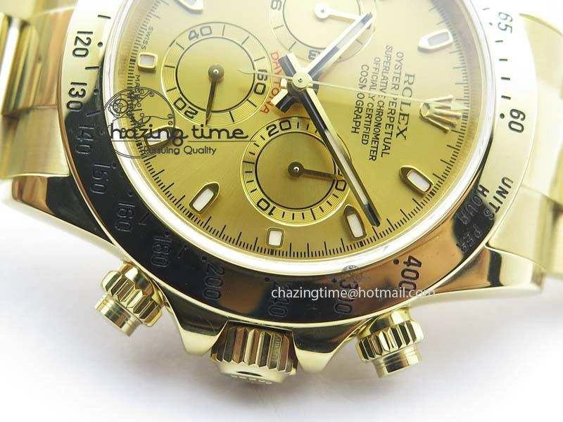Sophisticated Daytona 116523 YG JF Best Edition Gold Dial On YG Bracelet A 3819