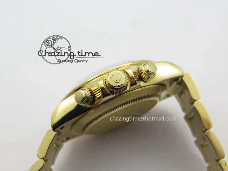 Reliable Daytona 116523 YG JF Best Edition White Dial On YG Bracelet A 3820