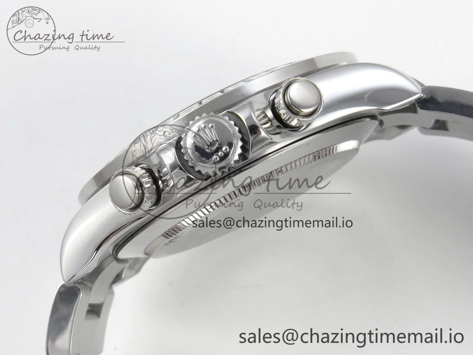 SoftTouch Daytona 116576TBR 3CF 1:1 Best Edition diamonds Bezel Ice Blue Dial on SS Bracelet SH4130 V2(Mod Version) 10809