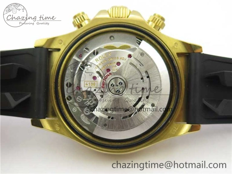 Daytona 116589RBOW YG Rainbow Crystal BLF Best Edition Black Dial on Rubber Strap A StreetReady 3238