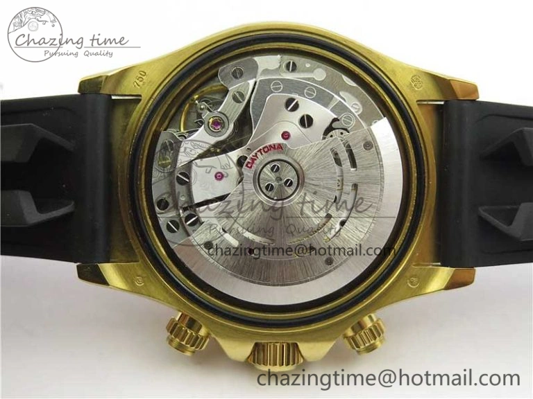 Daytona 116589RBOW YG Rainbow Crystal BLF Best Edition Black Dial on Rubber Strap A StreetReady 3238