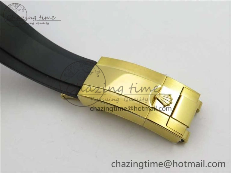 Daytona 116589RBOW YG Rainbow Crystal BLF Best Edition Black Dial on Rubber Strap A StreetReady 3238