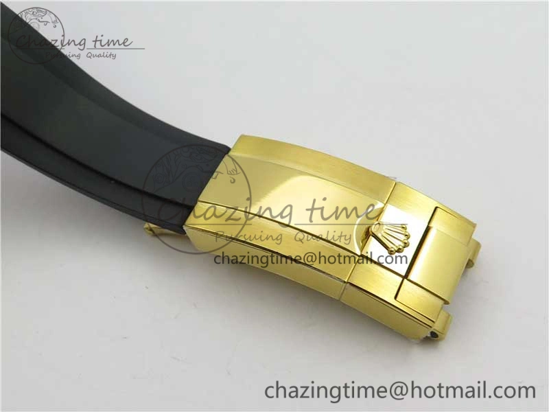 Daytona 116589RBOW YG Rainbow Crystal BLF Best Edition Black Dial on Rubber Strap A StreetReady 3238