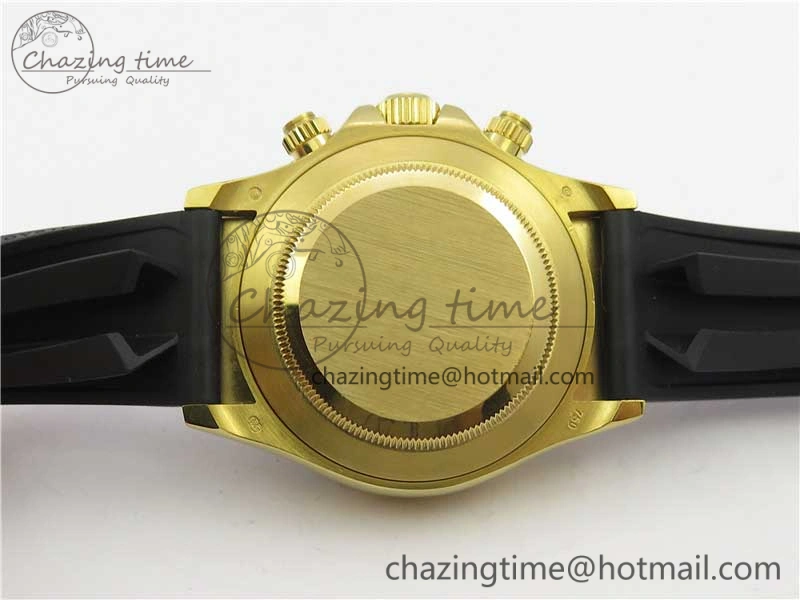 Daytona 116589RBOW YG Rainbow Crystal BLF Best Edition Black Dial on Rubber Strap A StreetReady 3238