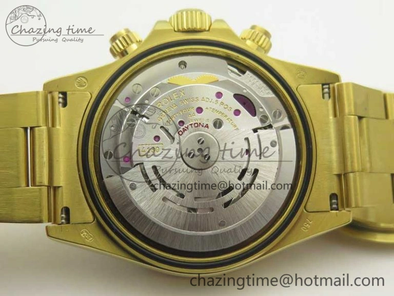 Durable Daytona 116589RBOW YG Rainbow Crystal BLF Best Edition Black Dial on YG Bracelet A 3352