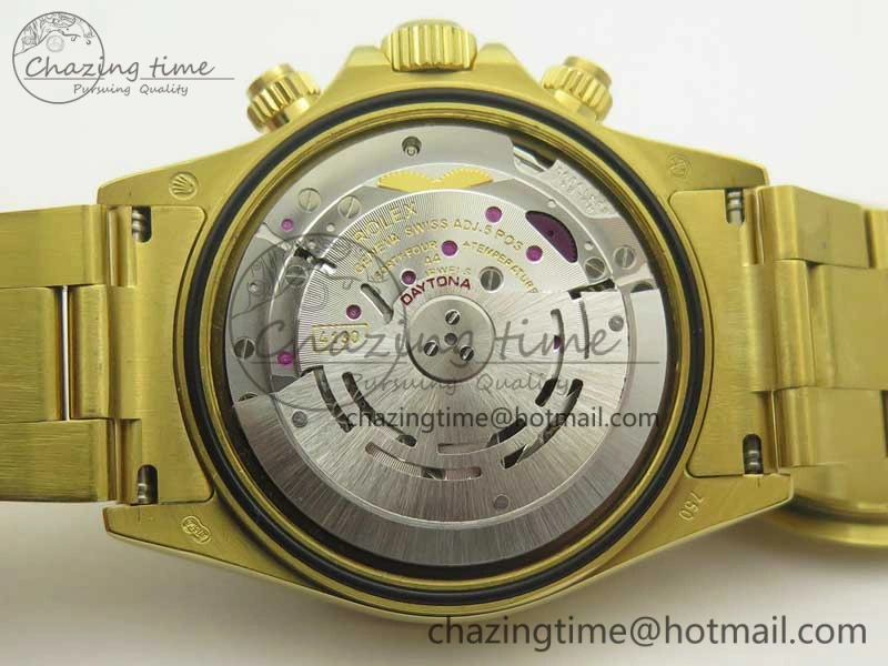 Durable Daytona 116589RBOW YG Rainbow Crystal BLF Best Edition Black Dial on YG Bracelet A 3352