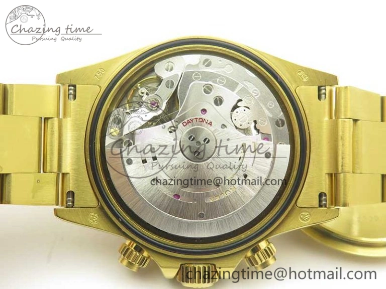 Durable Daytona 116589RBOW YG Rainbow Crystal BLF Best Edition Black Dial on YG Bracelet A 3352
