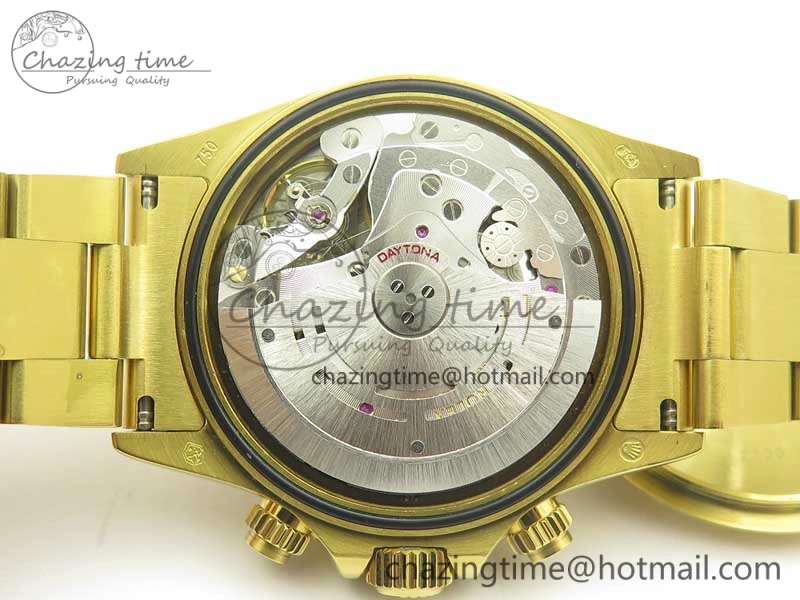 Durable Daytona 116589RBOW YG Rainbow Crystal BLF Best Edition Black Dial on YG Bracelet A 3352