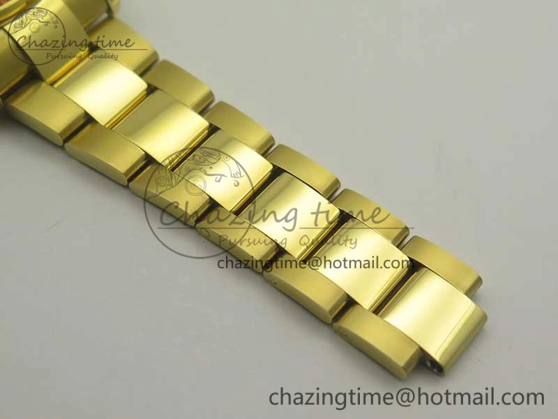Durable Daytona 116589RBOW YG Rainbow Crystal BLF Best Edition Black Dial on YG Bracelet A 3352