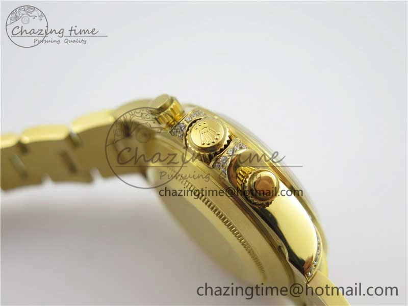 Daytona 116589RBOW YG Rainbow Crystal BLF Best Edition Black Dial on YG Bracelet A SportInspired 3175