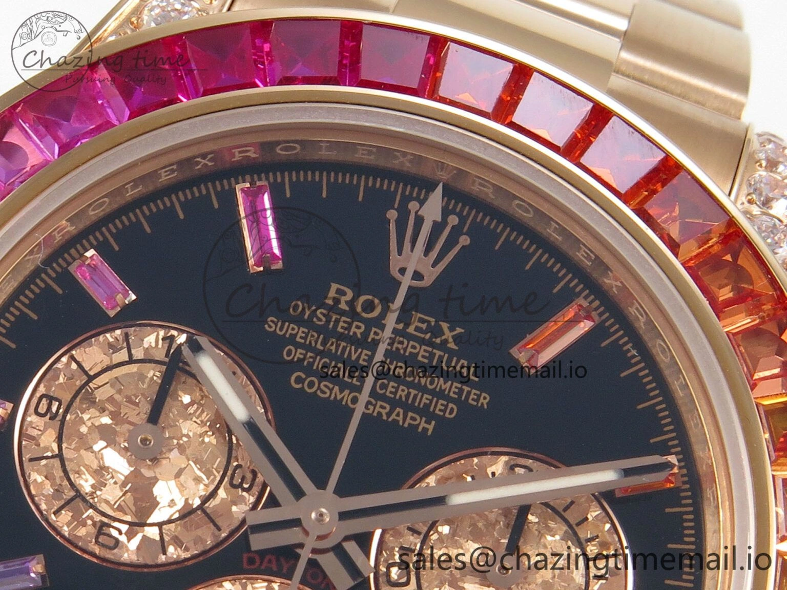 Daytona 116595 RBOW Rainbow IPKF Best Edition Black RG Dial on RG Bracelet DD GoAnywhere 276