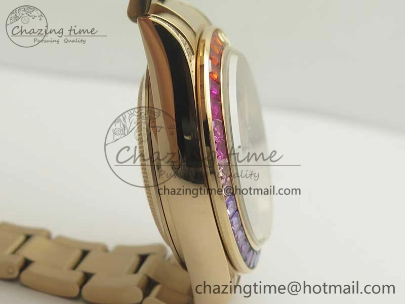 Daytona 116595RBOW RG Rainbow Crystal BLF Best Edition Black Dial on RG Bracelet A Modern 3353