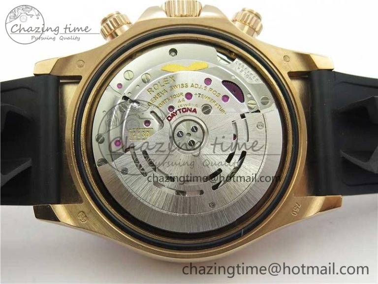 Daytona 116595RBOW RG Rainbow Crystal BLF Best Edition Black Dial on Rubber Strap A FastDry 3239