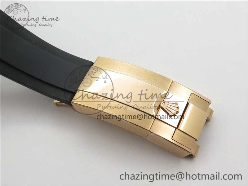 Daytona 116595RBOW RG Rainbow Crystal BLF Best Edition Black Dial on Rubber Strap A FastDry 3239