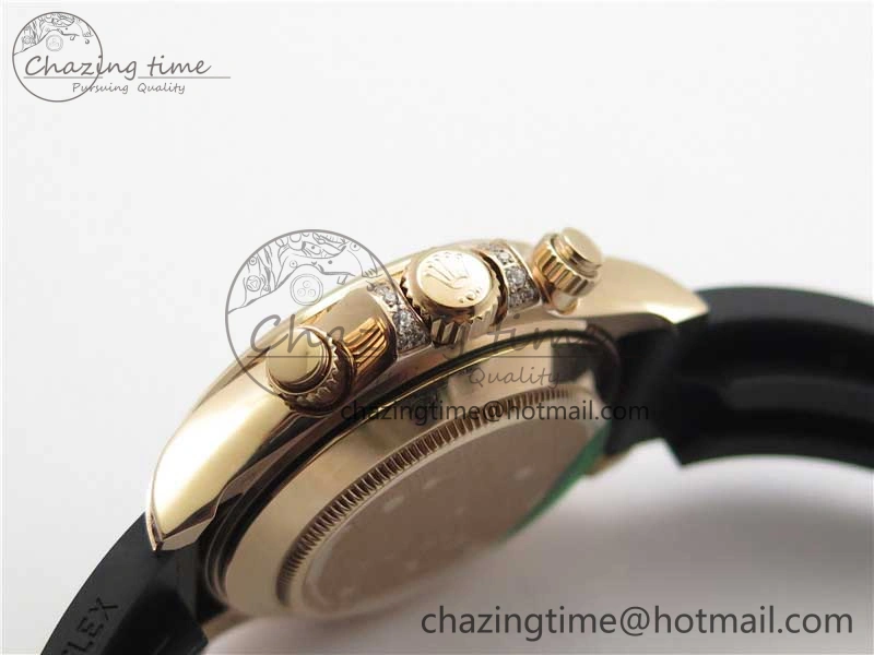 RelaxedFit Daytona 116595RBOW RG Rainbow Crystal BLF Best Edition Diamonds Dial on Rubber Strap A 2858