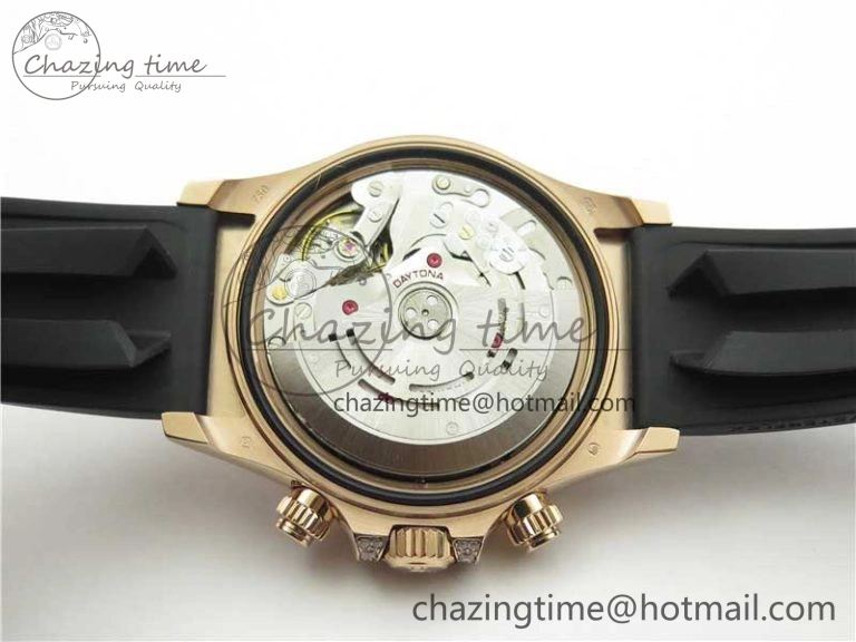 RelaxedFit Daytona 116595RBOW RG Rainbow Crystal BLF Best Edition Diamonds Dial on Rubber Strap A 2858