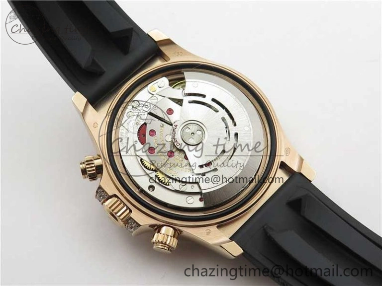 RelaxedFit Daytona 116595RBOW RG Rainbow Crystal BLF Best Edition Diamonds Dial on Rubber Strap A 2858