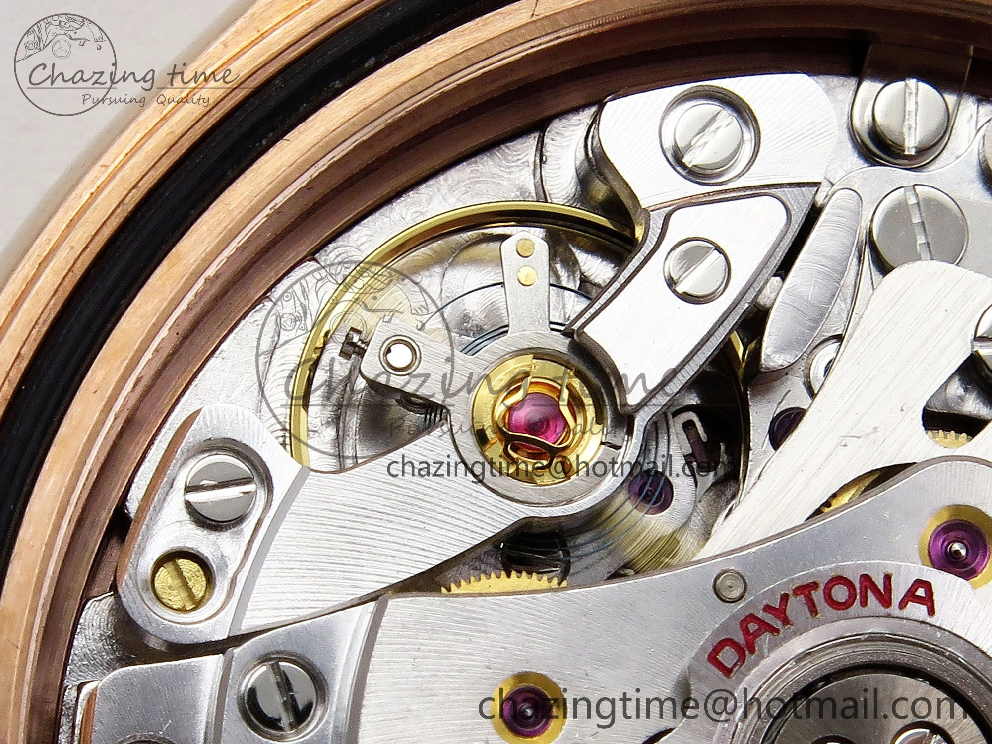 Daytona 116595RBOW RG Rainbow Crystal N6F Best Edition Black Dial on RG Bracelet SA Bold 1451