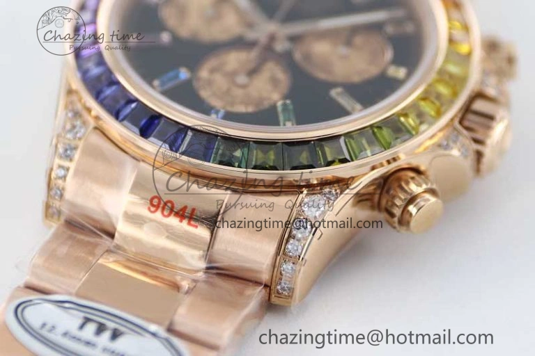 StreetReady Daytona 116595RBOW RG TWF 1:1 Best Edition 904L Steel Black RG Dial on RG Bracelet A 2403