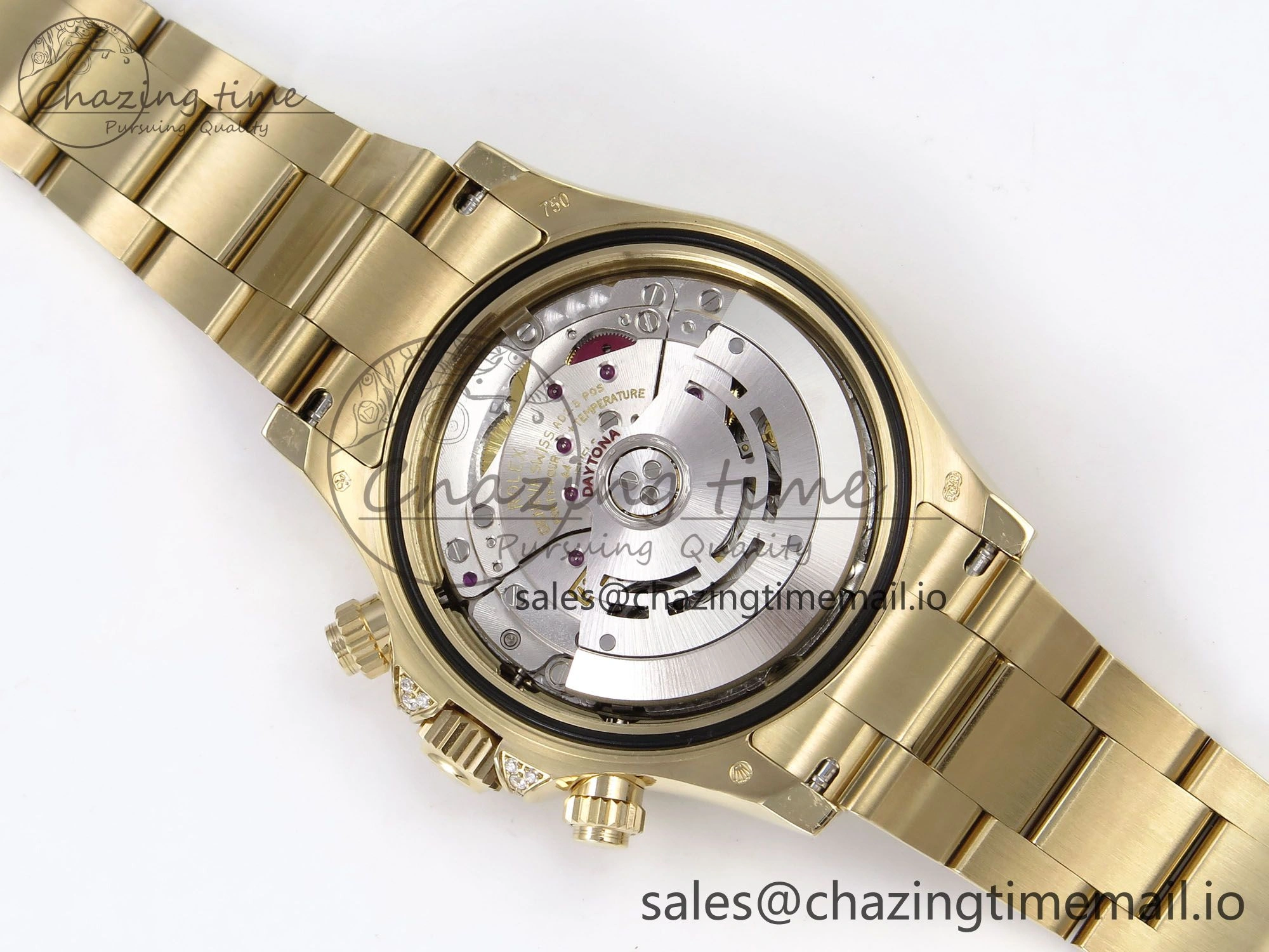 Daytona 116598RBOW Rainbow ZF 1:1 Best Edition Black Diamonds Dial on YG Bracelet SH Affordable 1119