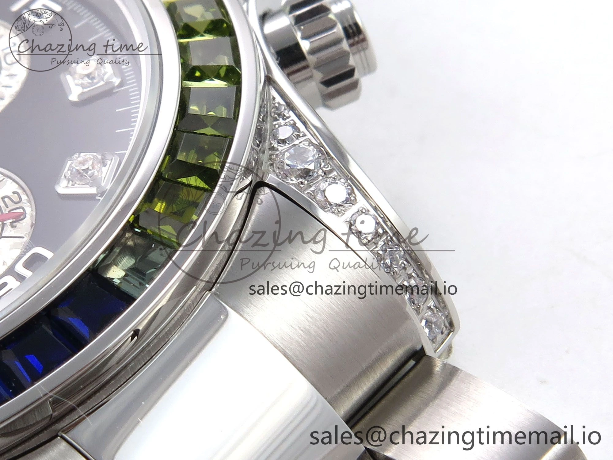 Cozy Daytona 116599RBOW Rainbow ZF 1:1 Best Edition Black Diamonds Dial on SS Bracelet SH 1118
