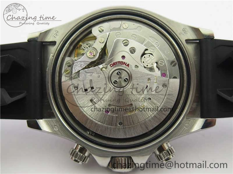 Upgraded Daytona 116599RBOW SS Rainbow Crystal BLF Best Edition Black Dial on Rubber Strap A 3237