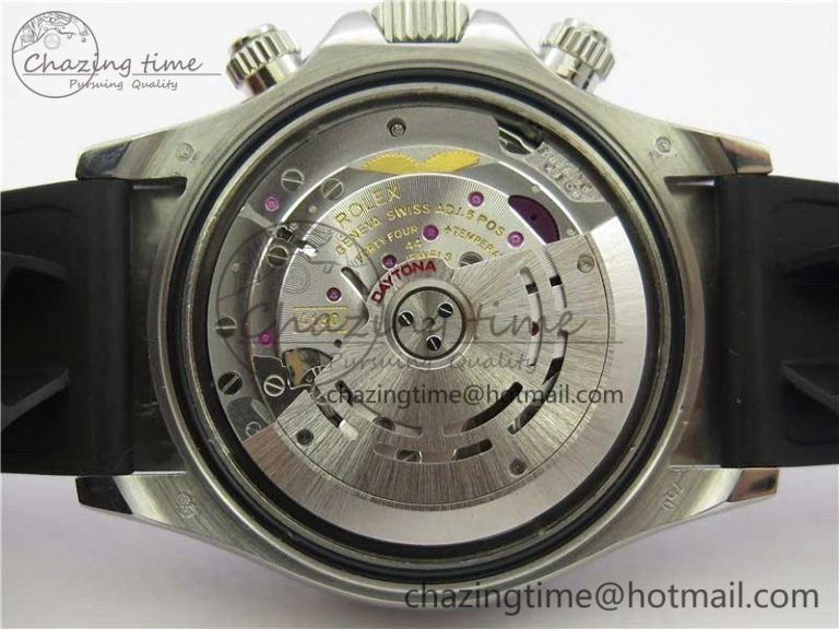 Upgraded Daytona 116599RBOW SS Rainbow Crystal BLF Best Edition Black Dial on Rubber Strap A 3237