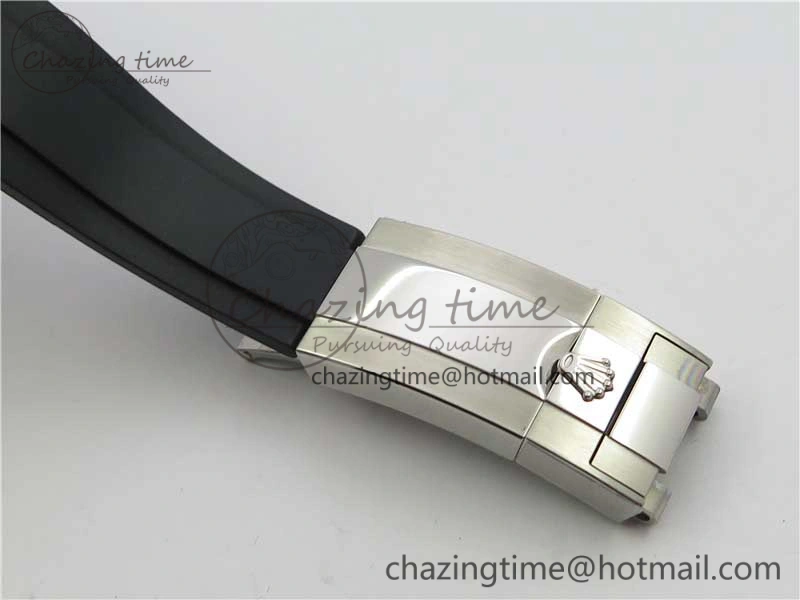 Upgraded Daytona 116599RBOW SS Rainbow Crystal BLF Best Edition Black Dial on Rubber Strap A 3237