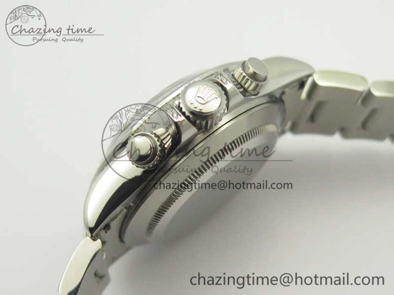 UrbanChic Daytona 116599RBOW SS Rainbow Crystal BLF Best Edition Black Dial on SS Bracelet A 3354