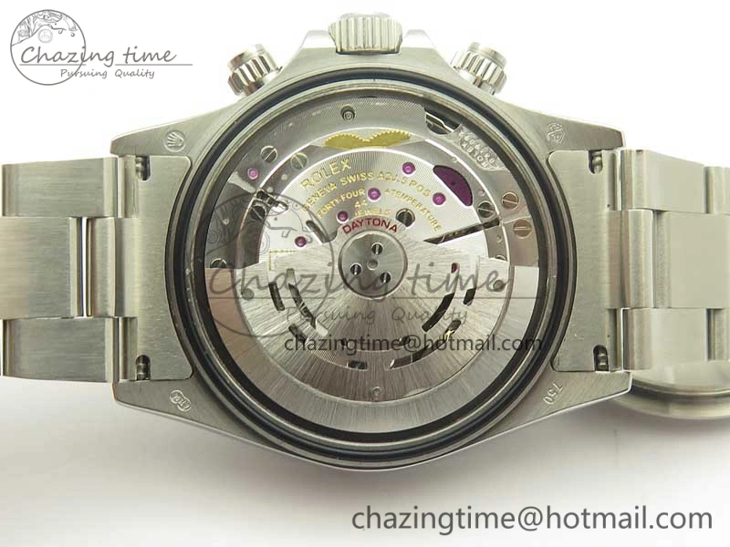UrbanChic Daytona 116599RBOW SS Rainbow Crystal BLF Best Edition Black Dial on SS Bracelet A 3354