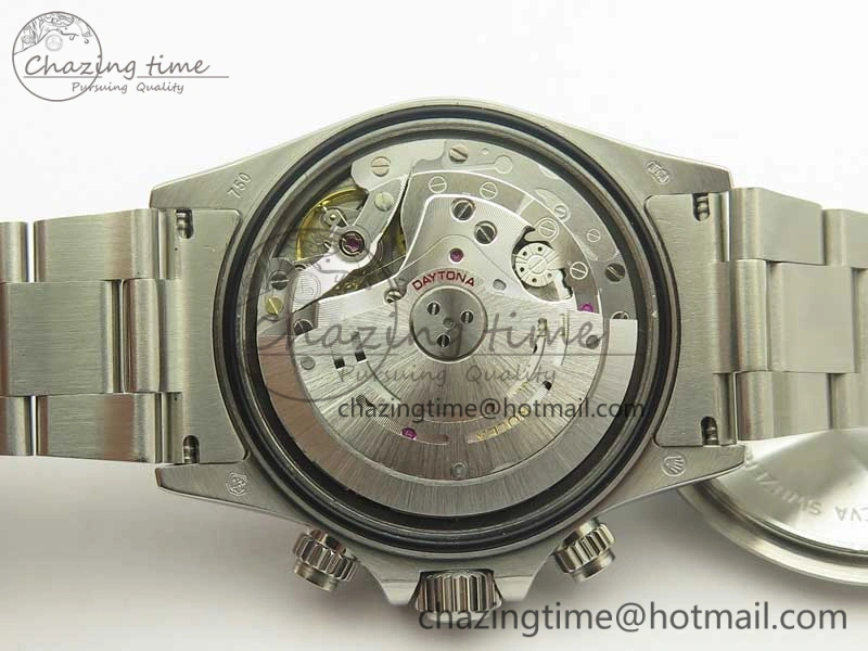 UrbanChic Daytona 116599RBOW SS Rainbow Crystal BLF Best Edition Black Dial on SS Bracelet A 3354