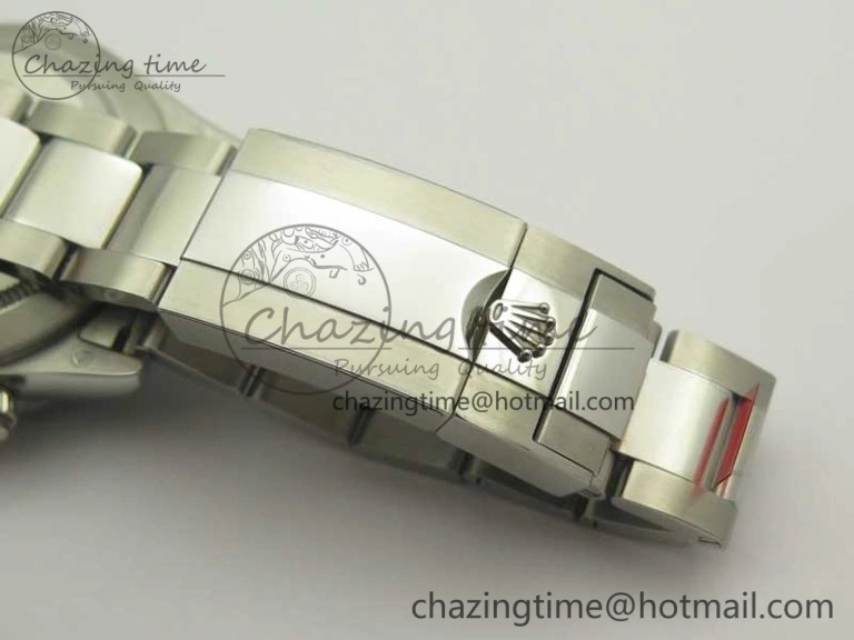 UrbanChic Daytona 116599RBOW SS Rainbow Crystal BLF Best Edition Black Dial on SS Bracelet A 3354