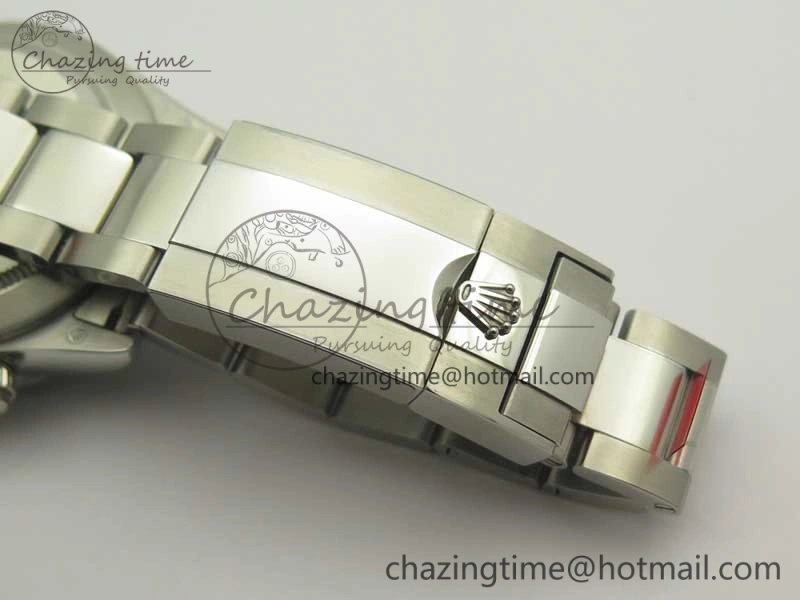 UrbanChic Daytona 116599RBOW SS Rainbow Crystal BLF Best Edition Black Dial on SS Bracelet A 3354