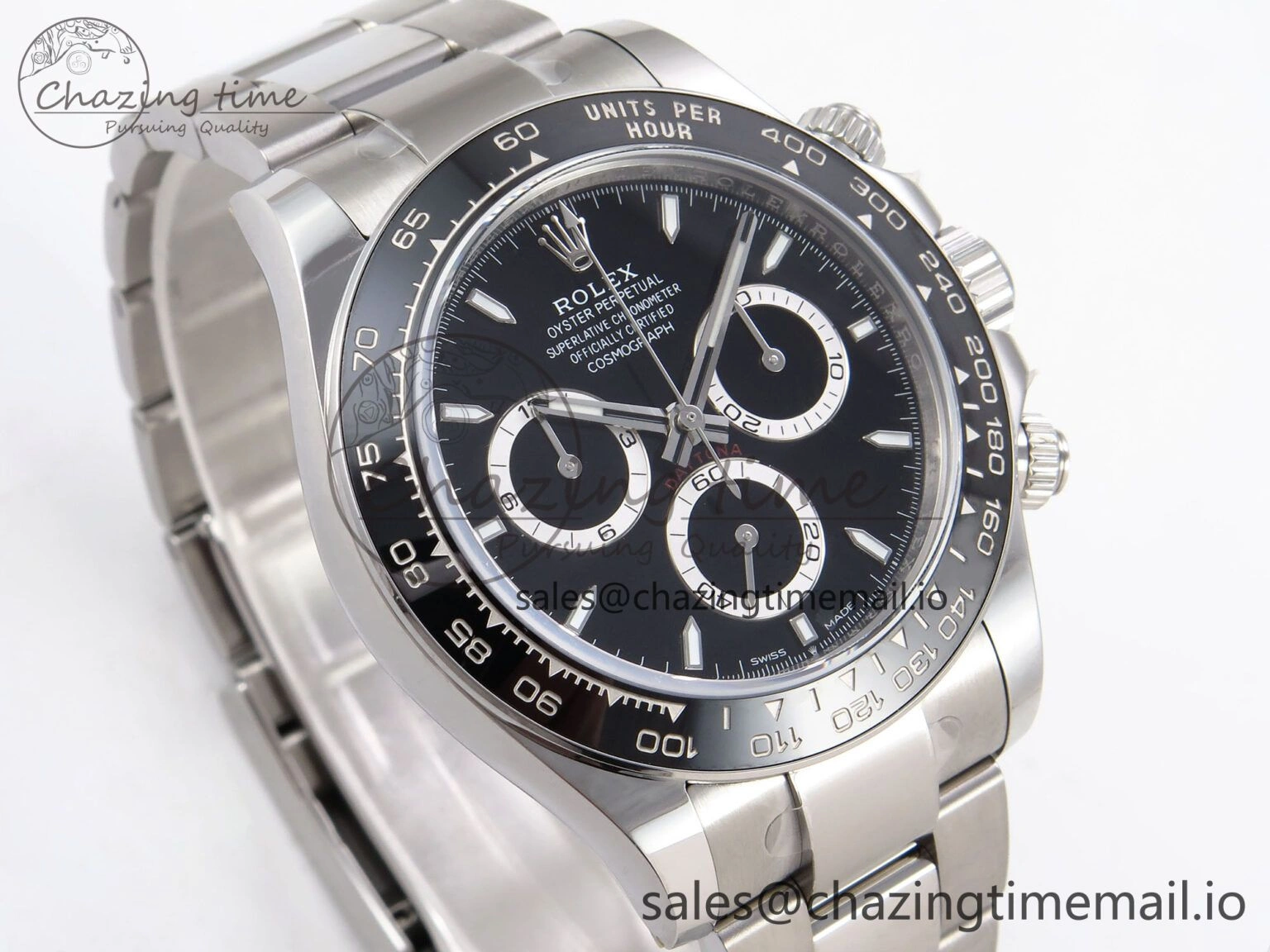 TechFriendly Daytona 126500 APF 1:1 Best Edition 904L Steel Black Dial on SS Oyster Bracelet DD 1114