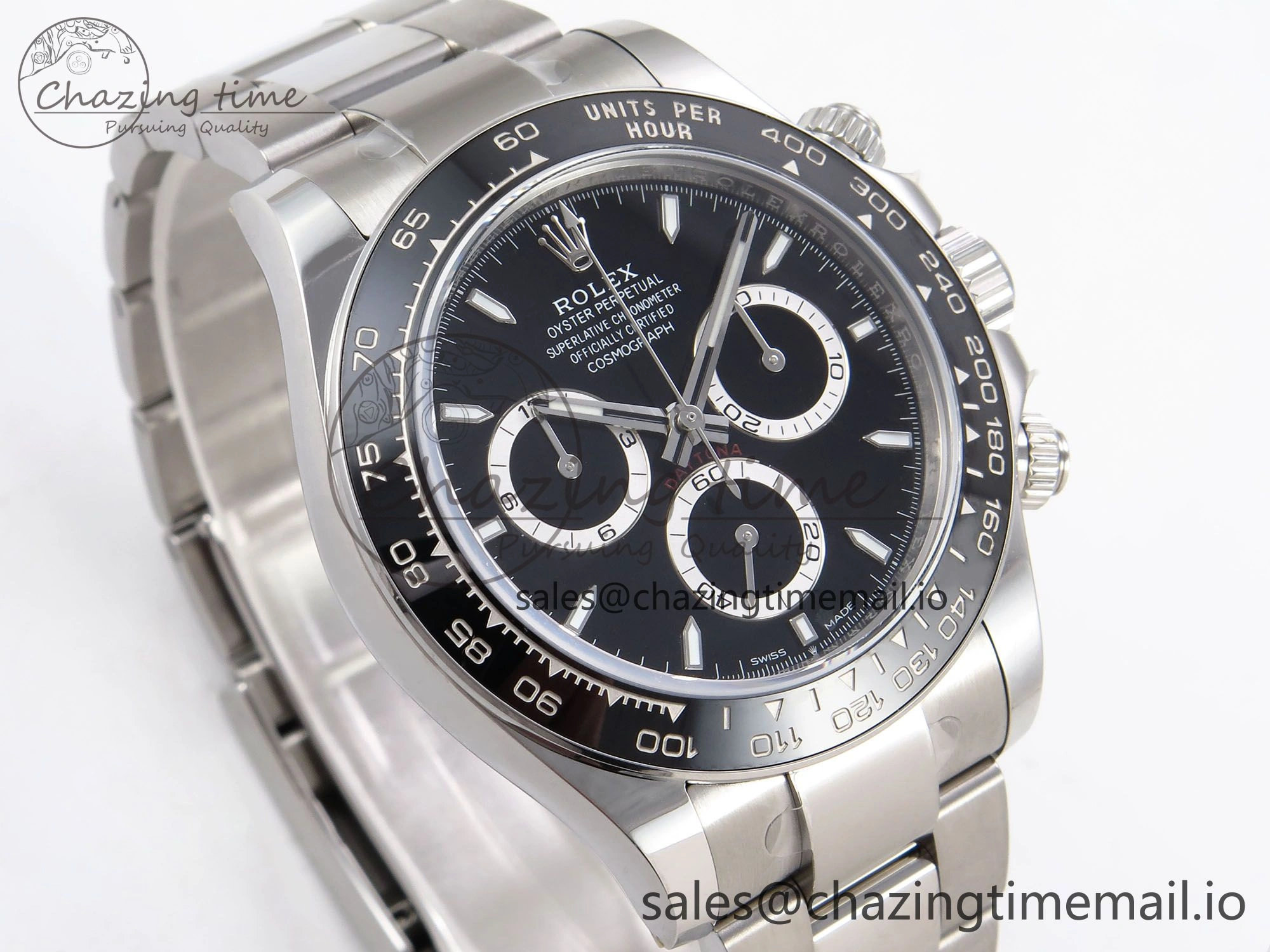 TechFriendly Daytona 126500 APF 1:1 Best Edition 904L Steel Black Dial on SS Oyster Bracelet DD 1114