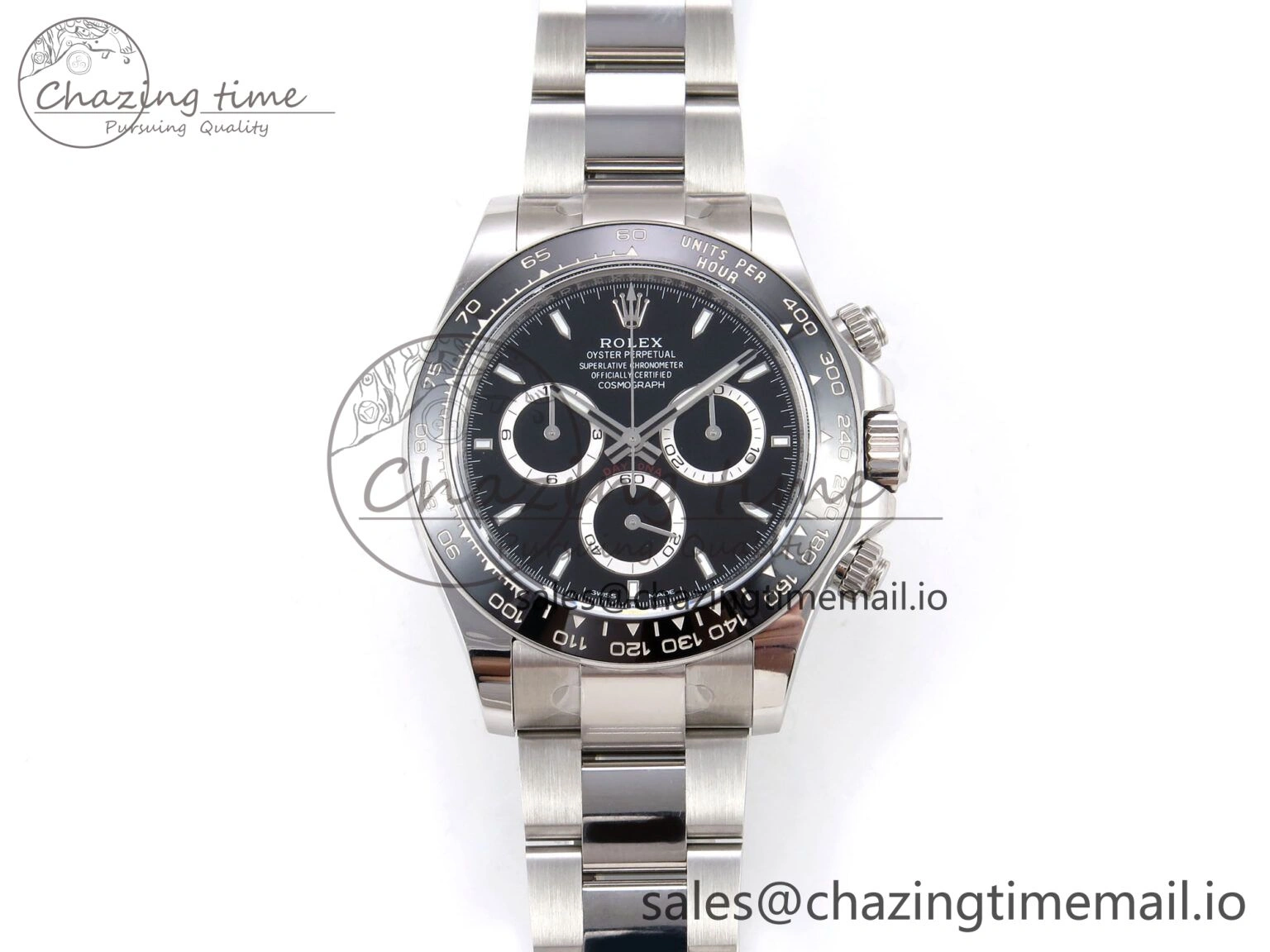 TechFriendly Daytona 126500 APF 1:1 Best Edition 904L Steel Black Dial on SS Oyster Bracelet DD 1114