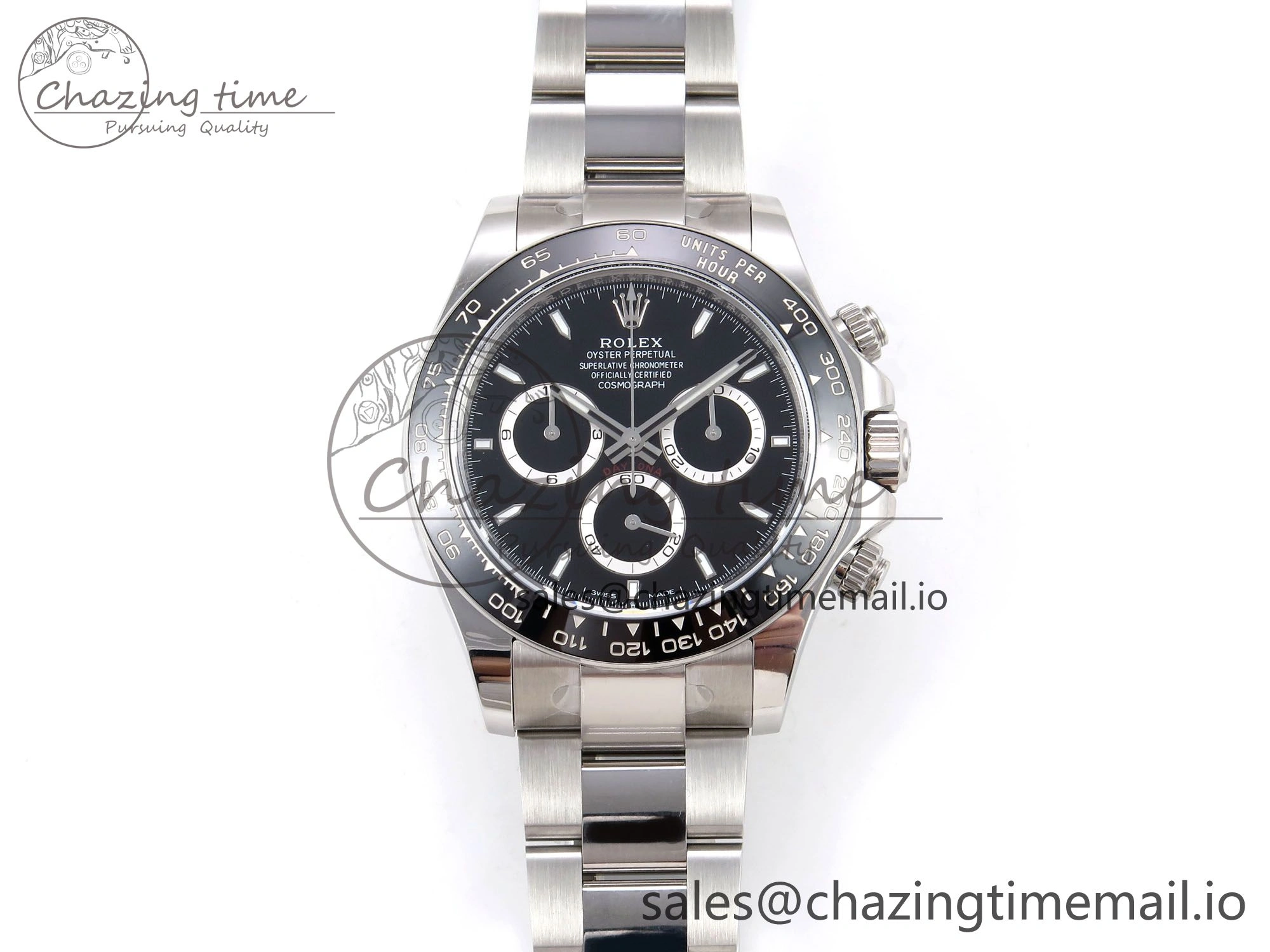 TechFriendly Daytona 126500 APF 1:1 Best Edition 904L Steel Black Dial on SS Oyster Bracelet DD 1114
