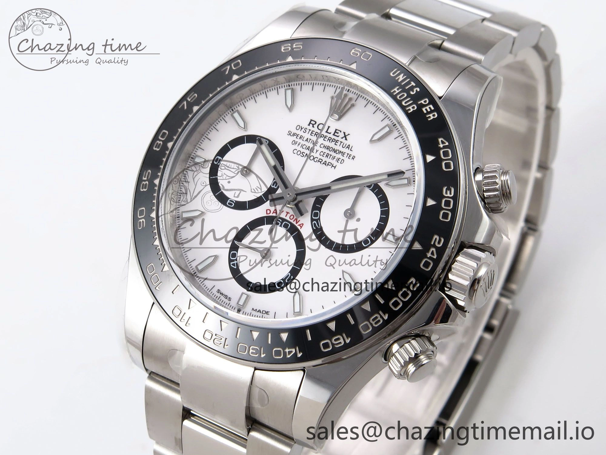 AllSeason Daytona 126500 APF 1:1 Best Edition 904L Steel White Dial on SS Oyster Bracelet DD 1113