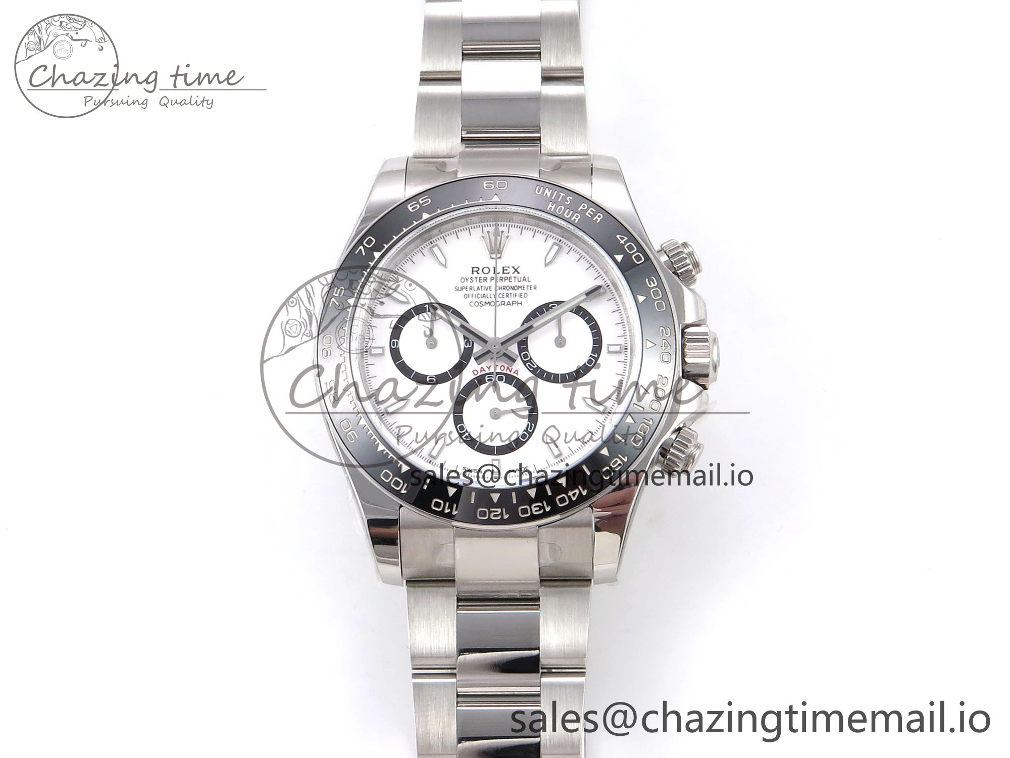 AllSeason Daytona 126500 APF 1:1 Best Edition 904L Steel White Dial on SS Oyster Bracelet DD 1113
