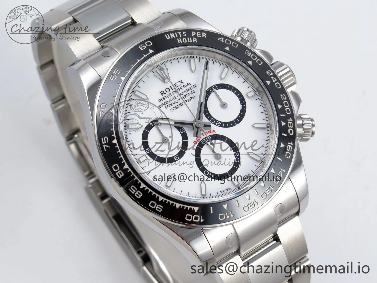 Classic Daytona 126500 APSF 1:1 Best Edition 904L Steel White Dial on SS Braclet SH 1280