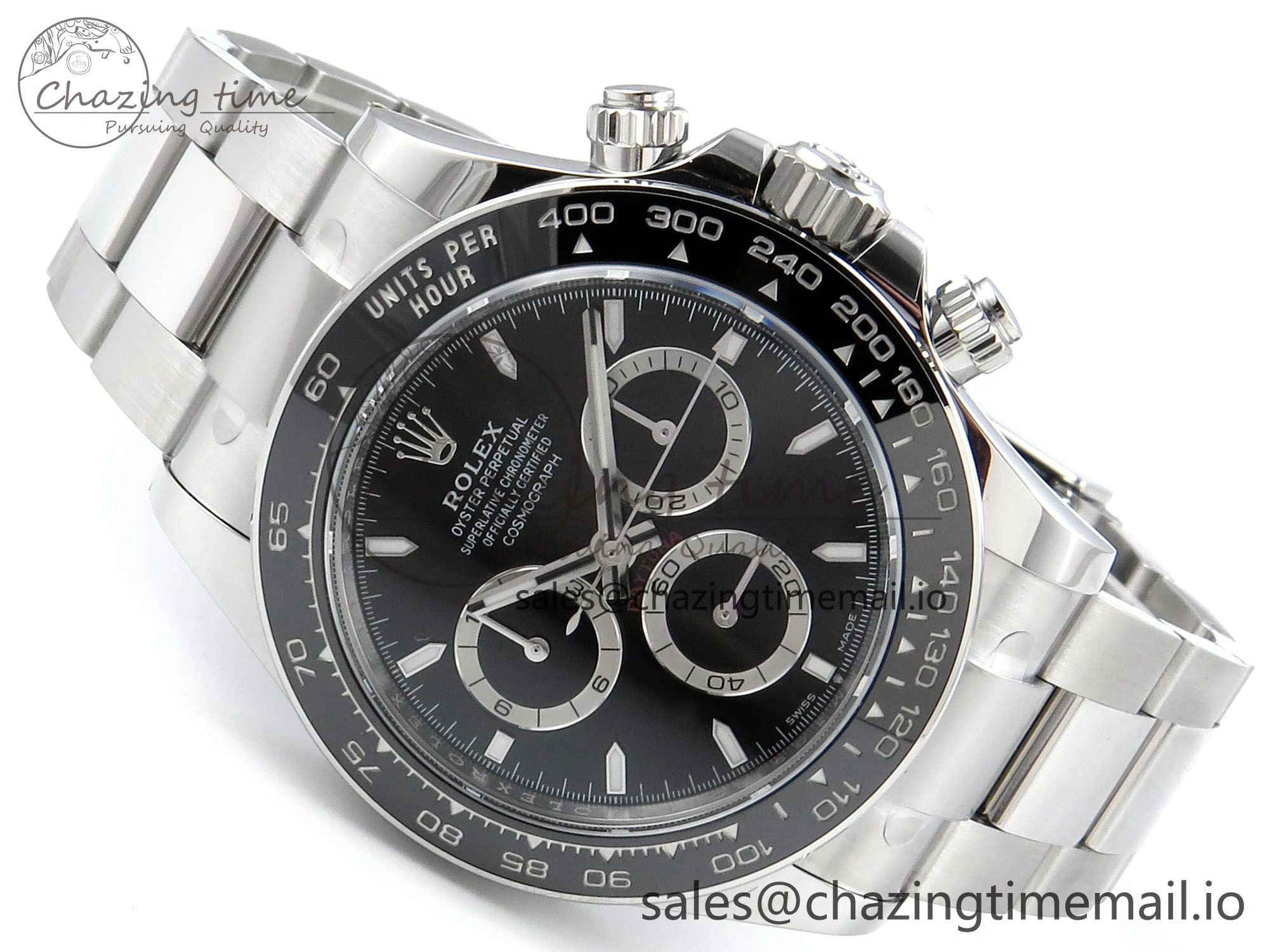 Daytona 126500 APSF 1:1 Best Edition Black Dial on SS Braclet SH WaterResistant 728