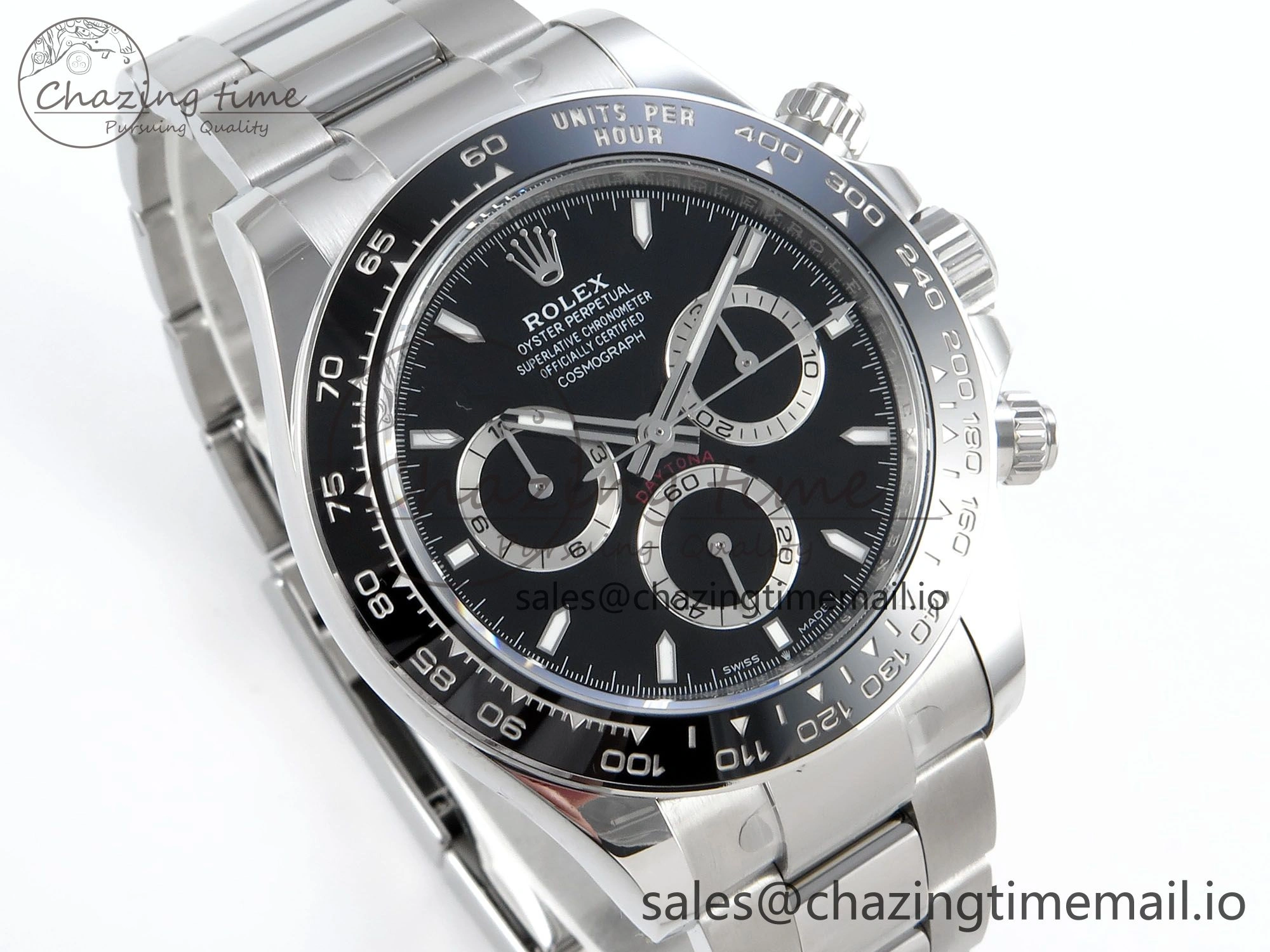 Daytona 126500 APSF 1:1 Best Edition Black Dial on SS Braclet SH WaterResistant 728