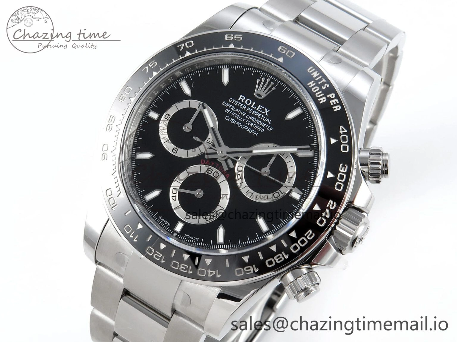 Daytona 126500 APSF 1:1 Best Edition Black Dial on SS Braclet SH WaterResistant 728