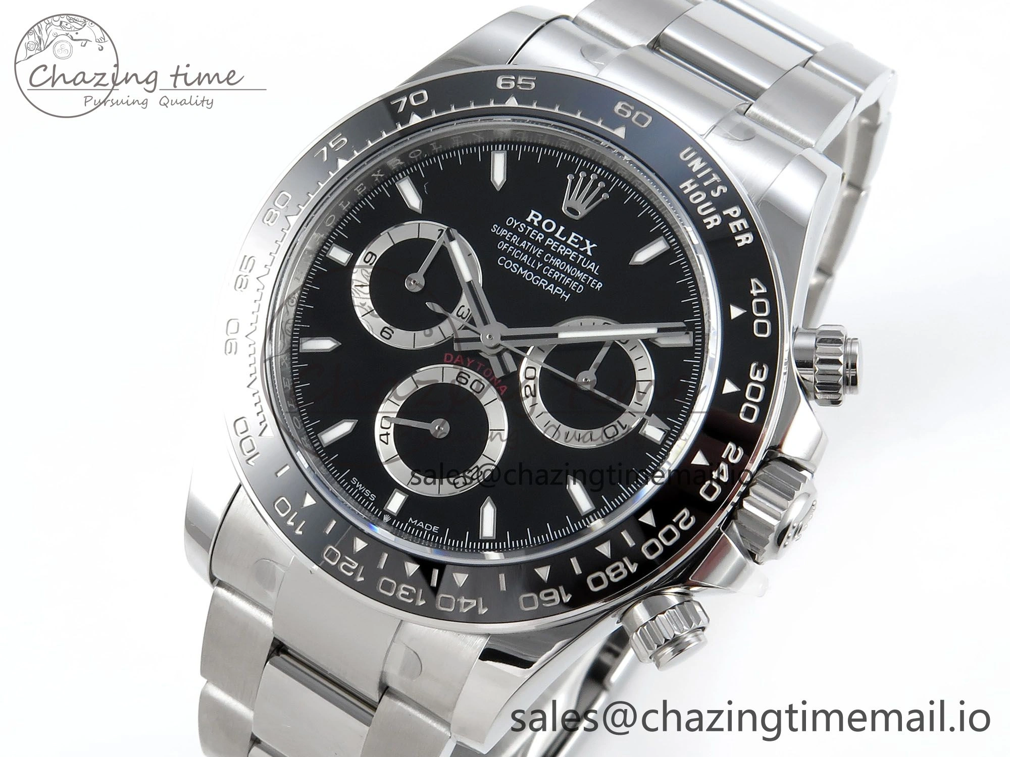 Daytona 126500 APSF 1:1 Best Edition Black Dial on SS Braclet SH WaterResistant 728