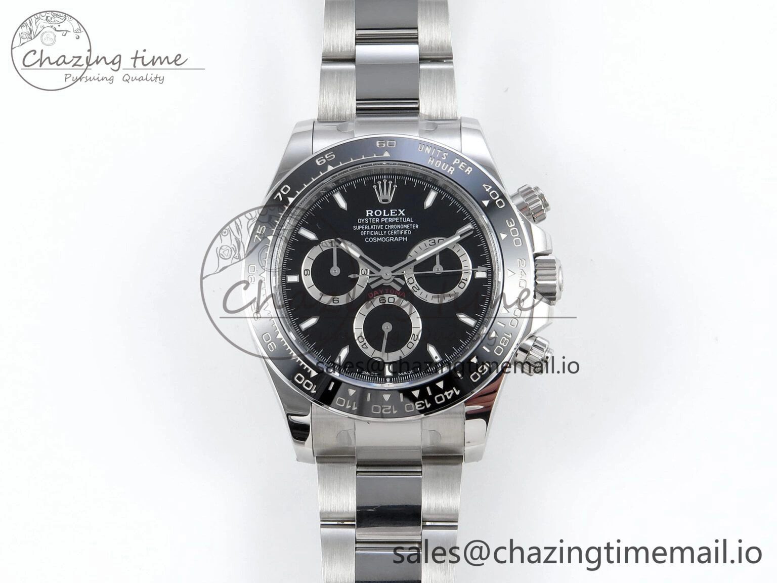 Daytona 126500 APSF 1:1 Best Edition Black Dial on SS Braclet SH WaterResistant 728