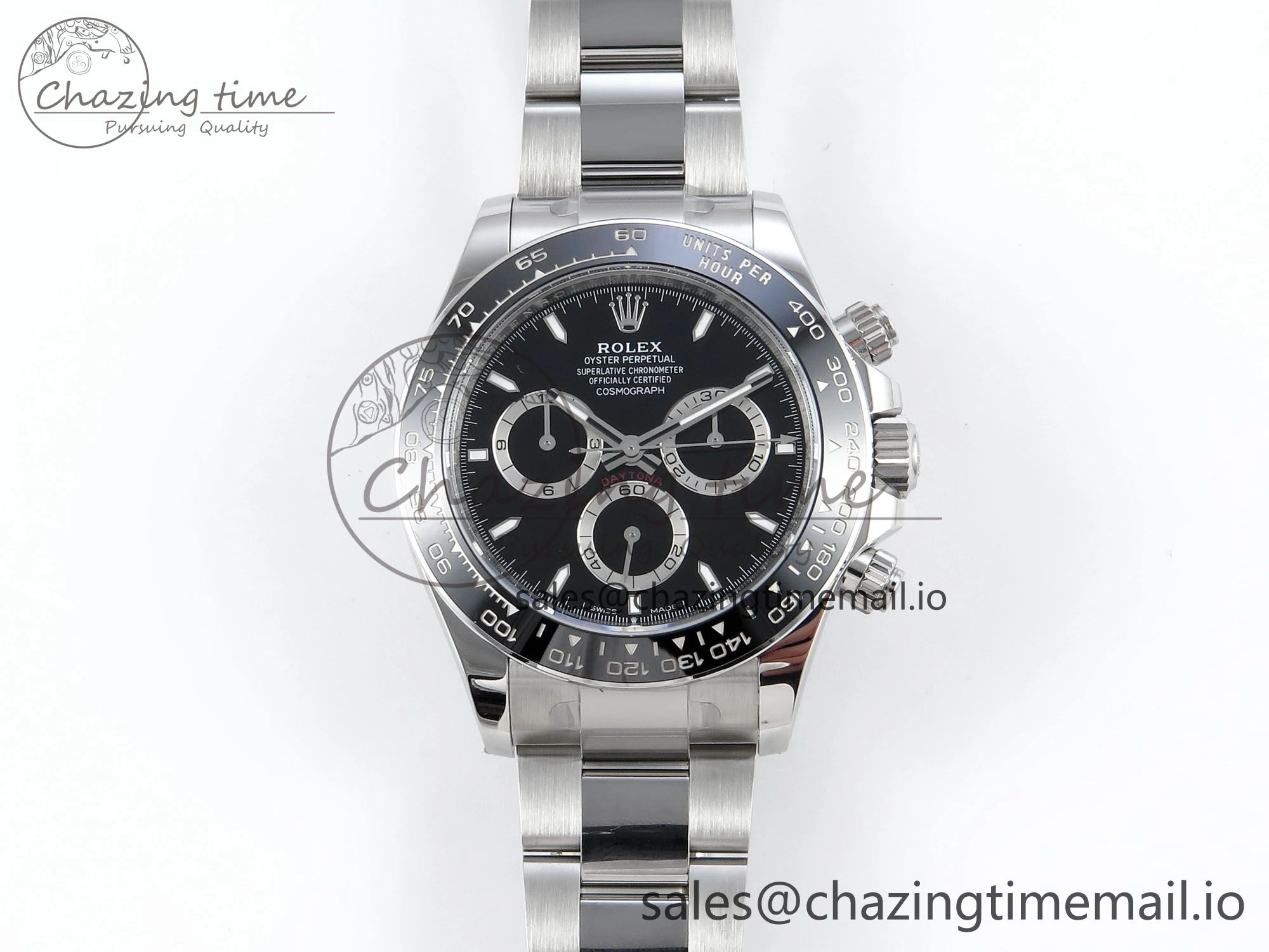 Daytona 126500 APSF 1:1 Best Edition Black Dial on SS Braclet SH WaterResistant 728