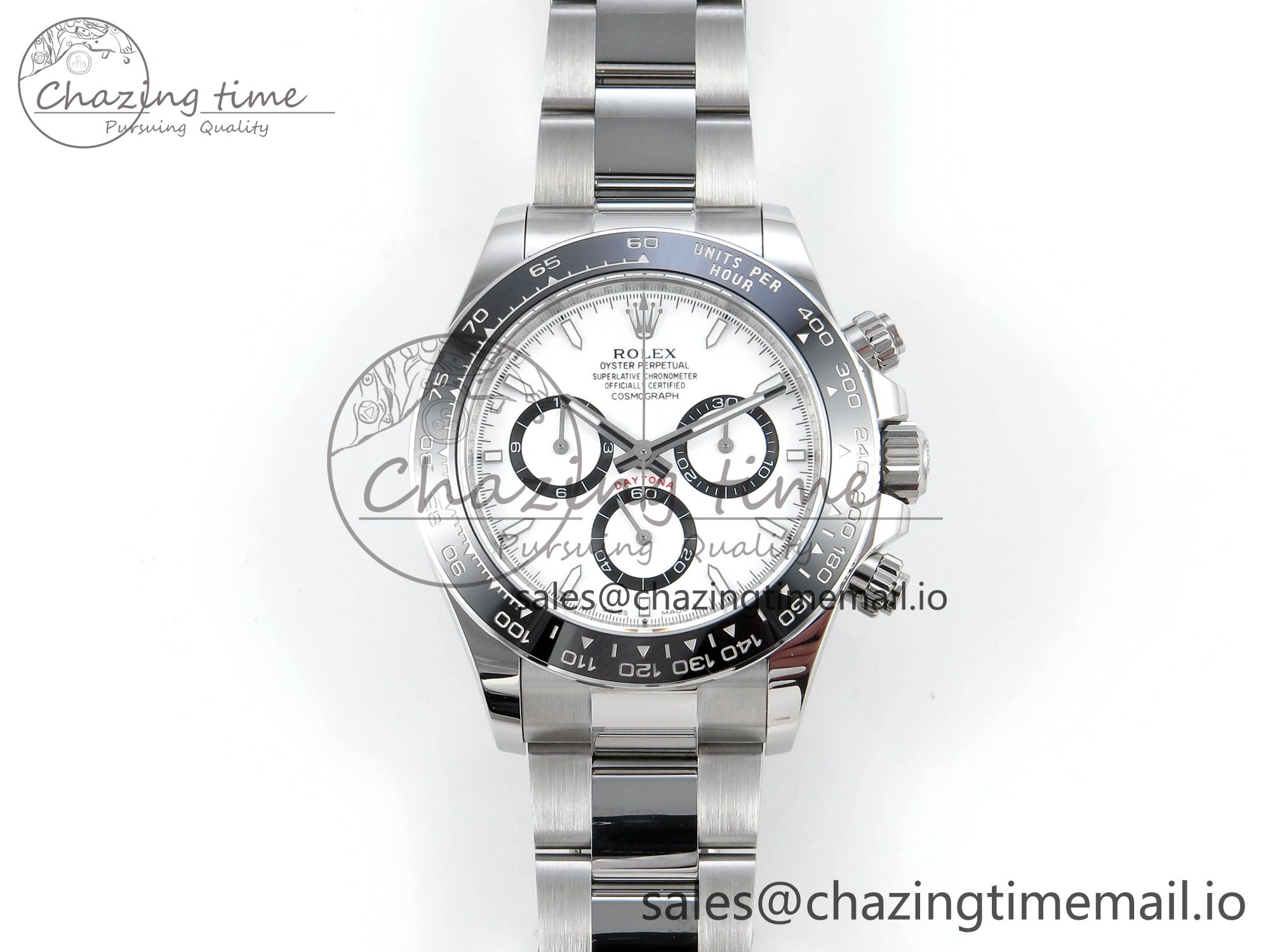 Daytona 126500 APSF 1:1 Best Edition White Dial on SS Braclet SH ZeroBulk 727