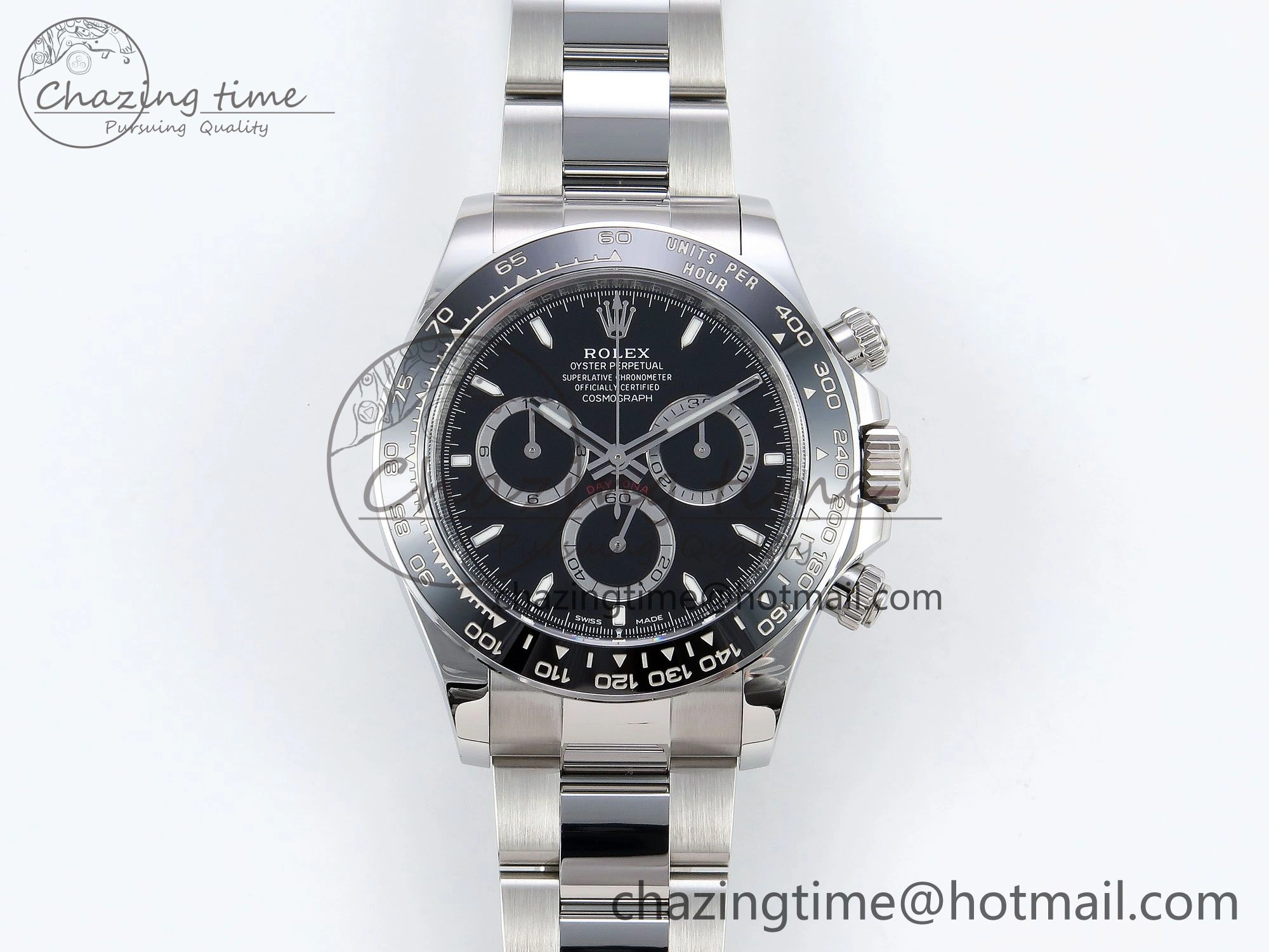Packable Daytona 126500 Clean 1:1 Best Edition 904L SS Case and Bracelet Black Dial DD 256